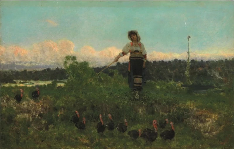Francesco Paolo Michetti - 121, Pastore di tacchini, 1871